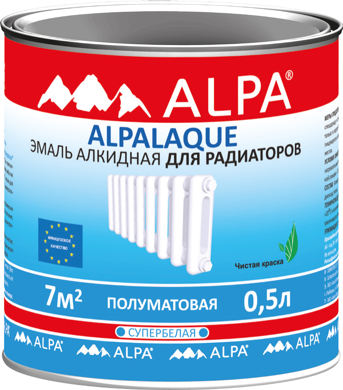 Alpa Альпалак полуматовая эмаль для радиаторов
