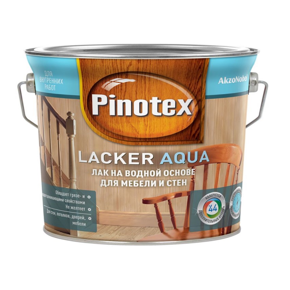 Pinotex Lacker Aqua 10 Лак на водной основе для стен и мебели матовый