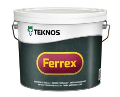 Teknos Ferrex Краска для металлических и деревянных поверхностей внутри и снаружи