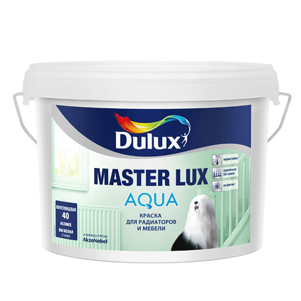 Dulux Master Lux Aqua 70 глянцевая, акриловая эмаль