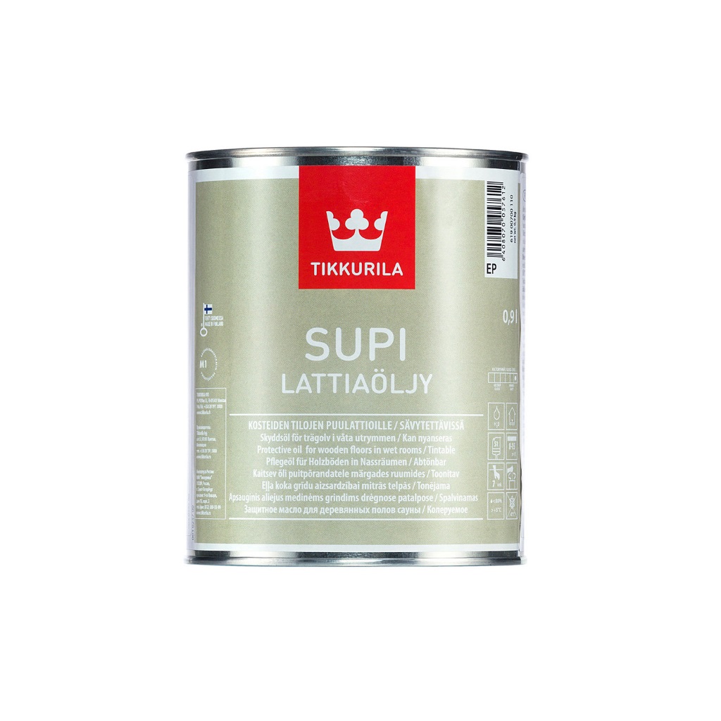 Tikkurila Супи Латтиаолью масло для полов саун 