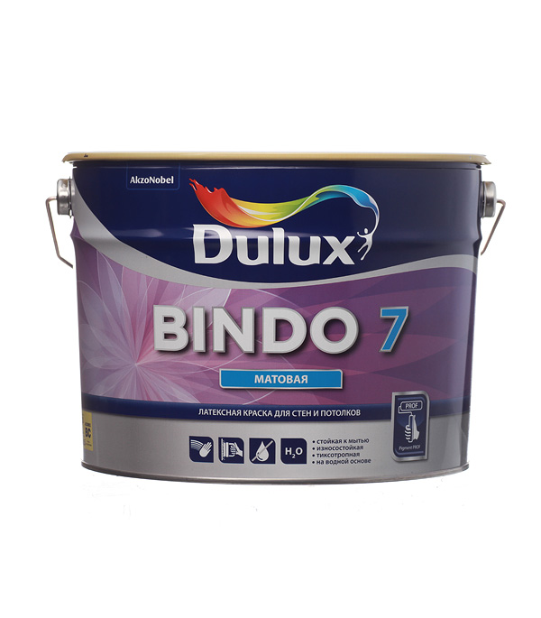 Dulux Prof Bindo 7 New матовая краска для стен и потолков