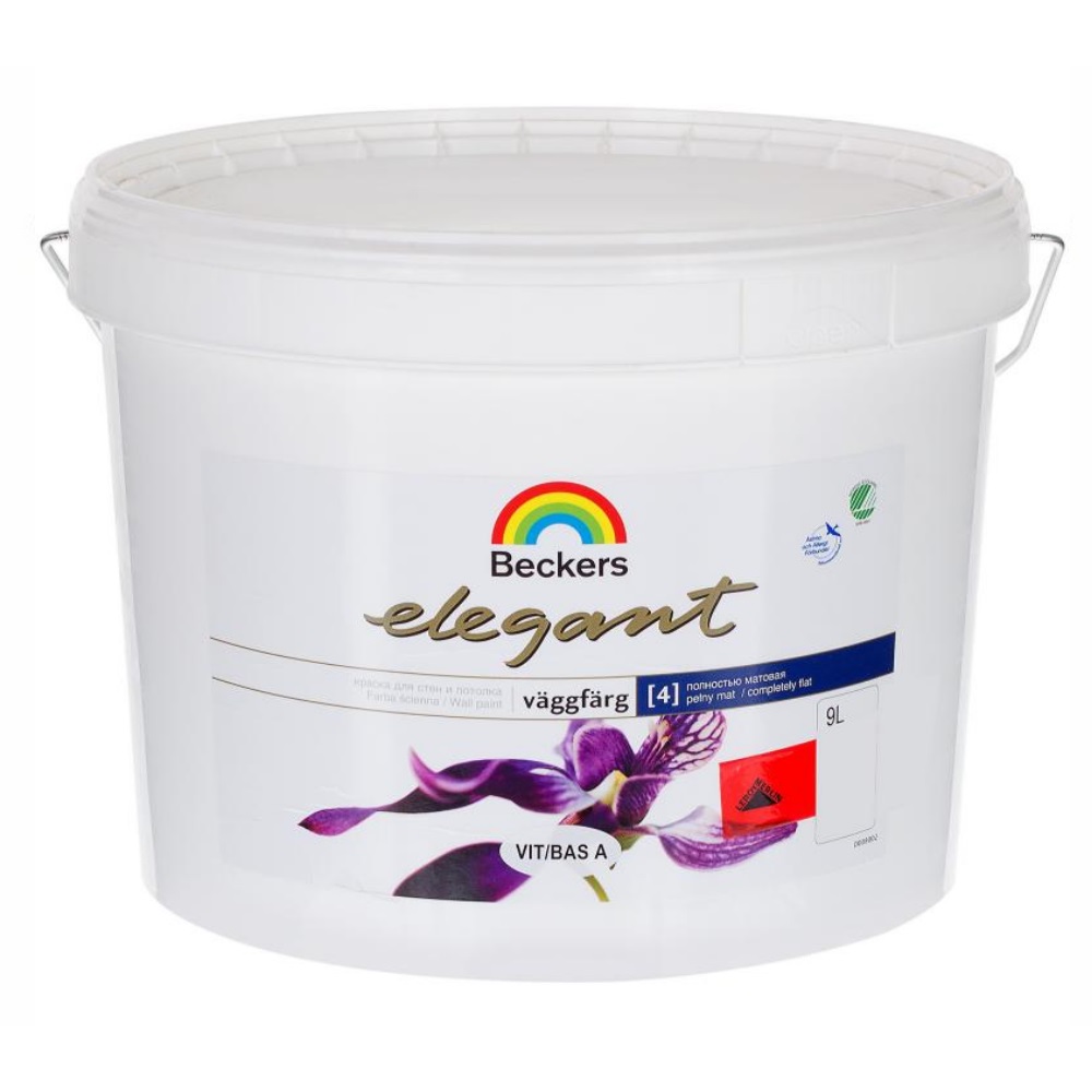 Beckers Elegant Vaggfarg HelMatt 4 глубокоматовая краска для стен и потолков 