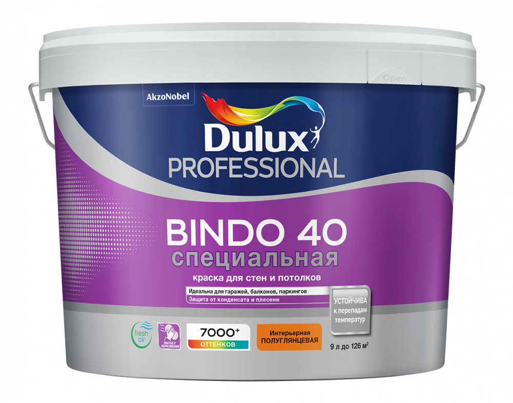 Dulux Prof Bindo 40 New специальная краска для стен и потолков
