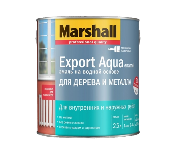 Marshall Export Aqua Enamel / Маршал Экспорт Аква универсальная эмаль на водной основе, п/мат./глян