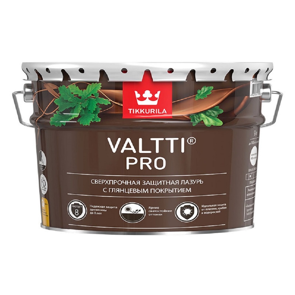 Tikkurila Valtti Pro / Тиккурила Валти Про лазурь сверхпрочная, глянцевая