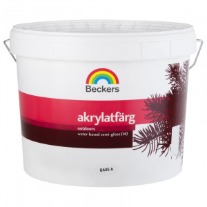 Beckers  AKRYLATFARG краска полуматовая, фасадная, универсальная
