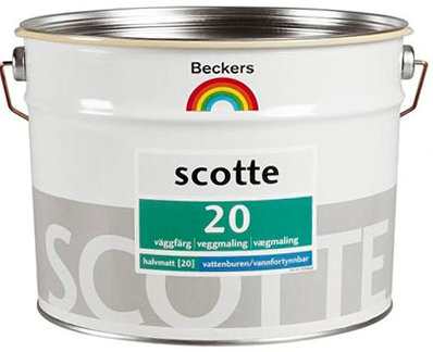 Beckers Scotte 20 экологичная, полуматовая краска для стен и потолков