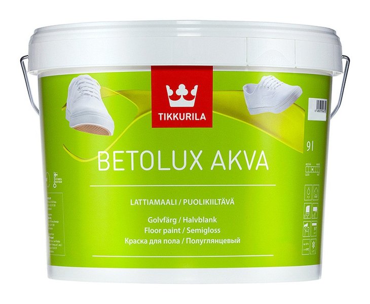 Tikkurila Бетолюкс Аква краска для пола полиуретано-акрилатная