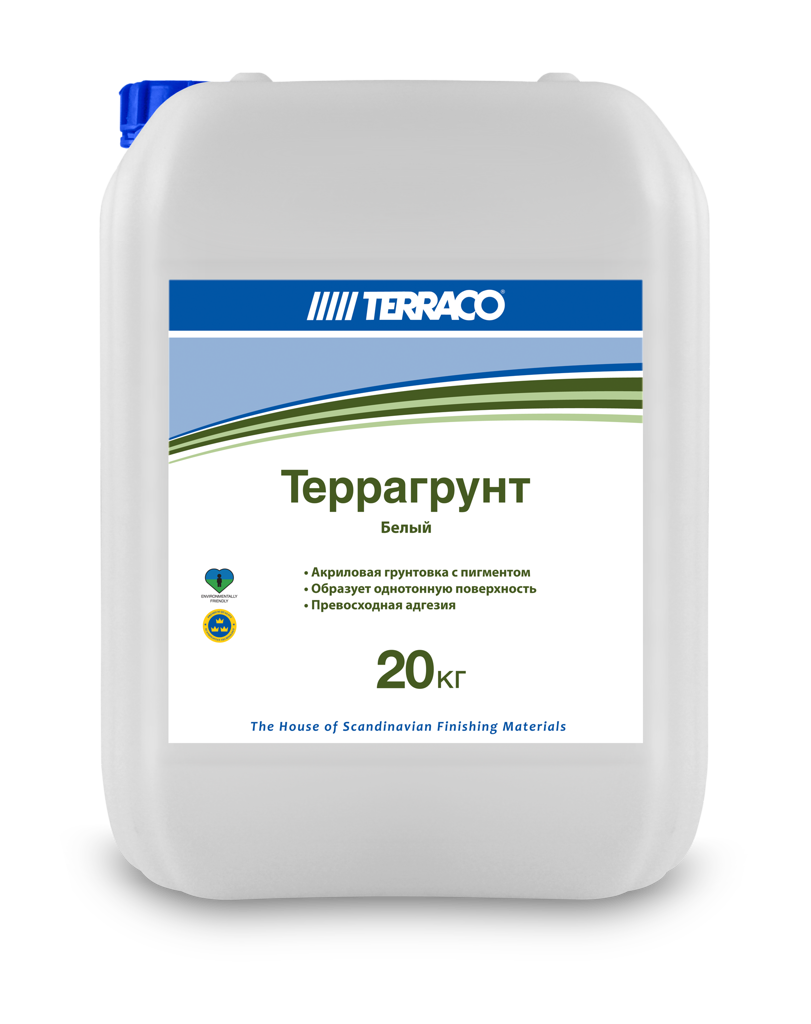Terraco Terragrunt / Террако Террагрунт глубокопроникающий универсальный грунт, белый
