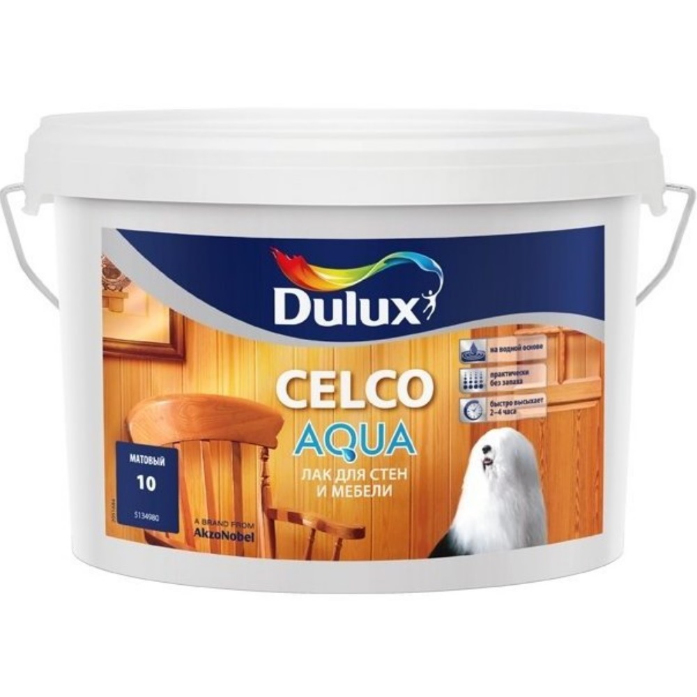 Dulux Celco Aqua 10 лак для внутренних работ матовый